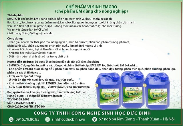 Mua chế phẩm sinh học chính hãng, chất lượng, giá cạnh tranh