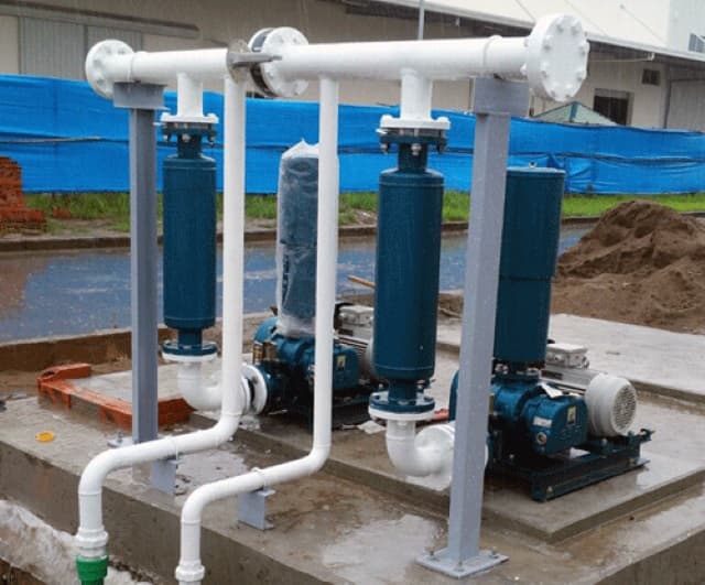 Sục khí sẽ cần có bể nước thải và máy sục.