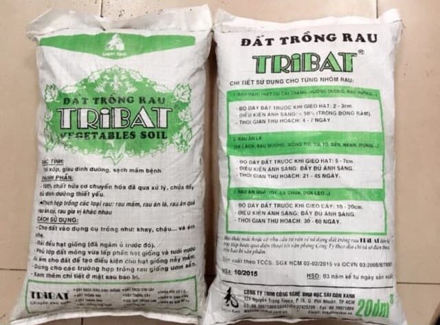 Đất trồng rau sạch Tribat có nhiều giá trị dinh dưỡng cho rau phát triển