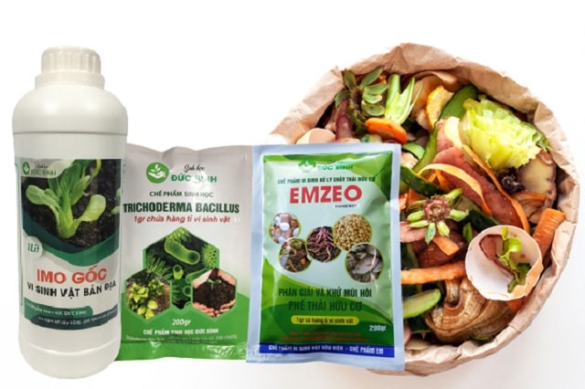 Chế phẩm sinh học, mật rỉ đường khử mùi hôi hiệu quả, giúp rút ngắn thời gian ủ phân