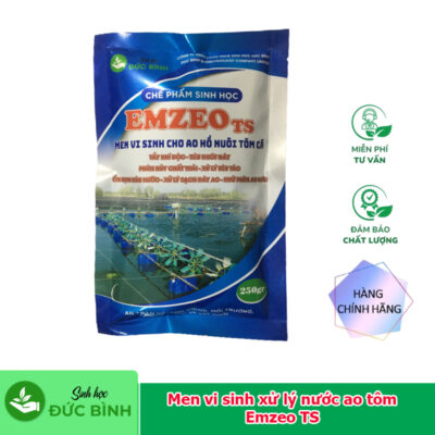 Men vi sinh xử lý nước ao tôm Emzeo TS