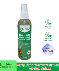 cách sử dụng Chế phẩm Xịt khử mùi hôi chim cảnh, gà cảnh Ecobird rất đơn giản, chỉ cần xịt vào lồng chim, chuồng gà